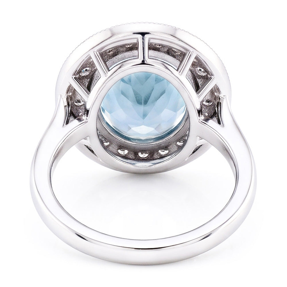 Echter Aquamarin Ring 9.25 Karat