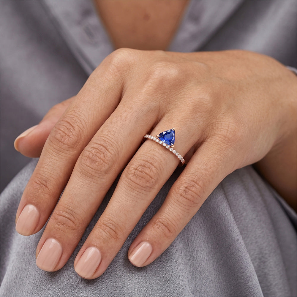 Echter Diamant Ring 1.50 Karat - 14K Roségold