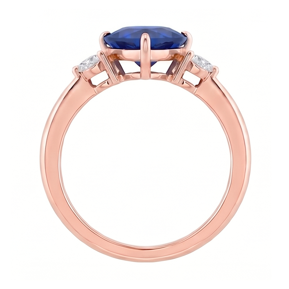 Echter Diamant Ring 1.75 Karat - 14K Roségold