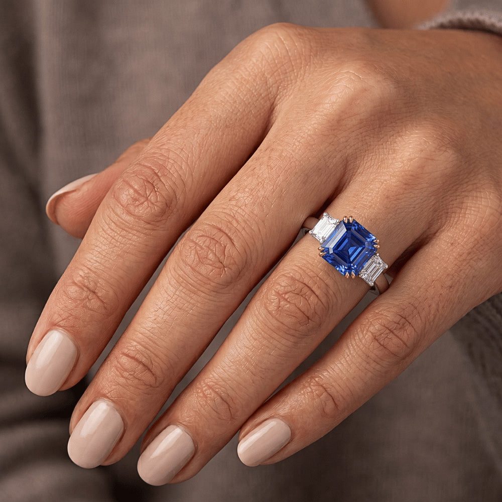 Echter Diamant Ring 2.50 Karat - 14K Bicolor Gold