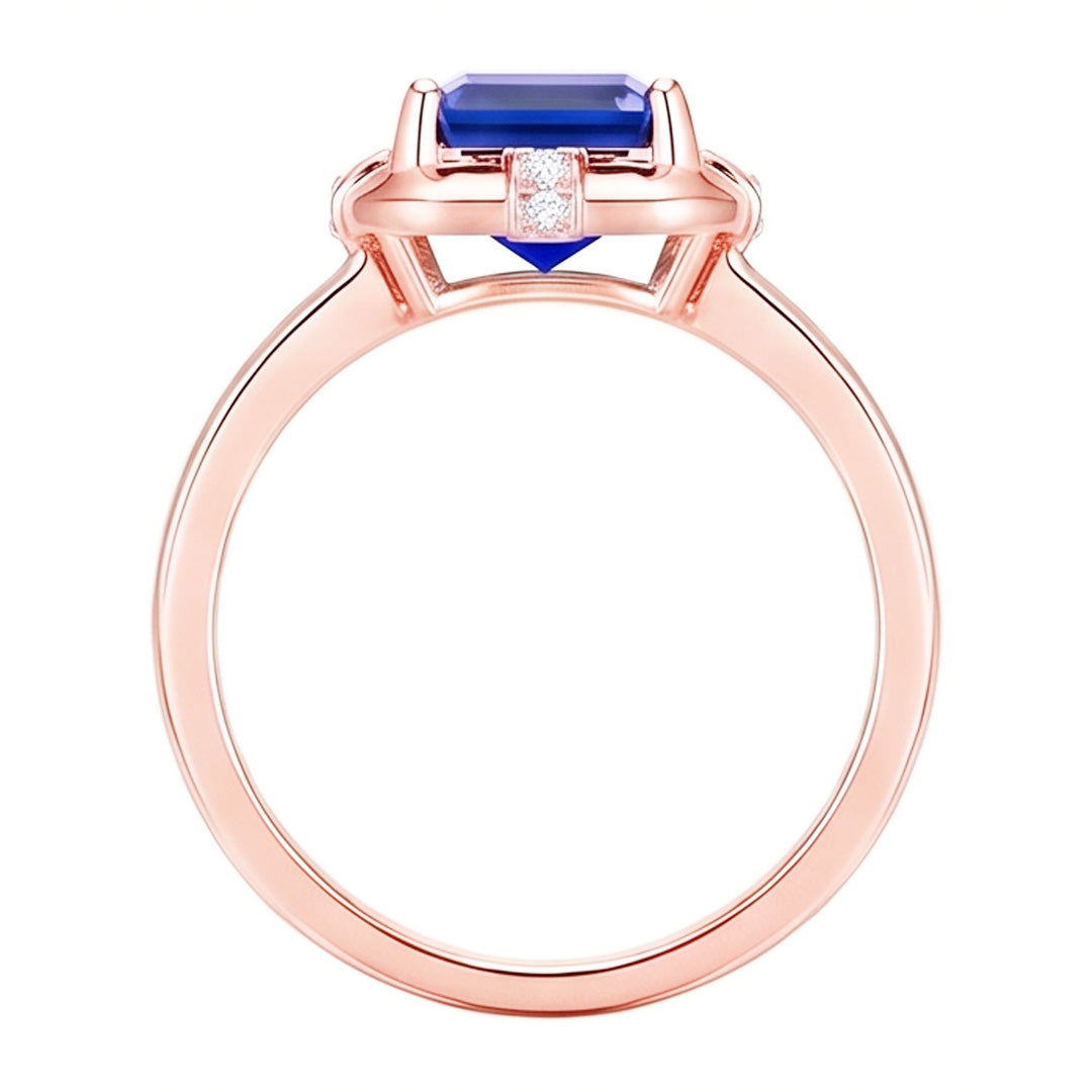 Echter Diamant Ring 2.50 Karat - 14K Roségold