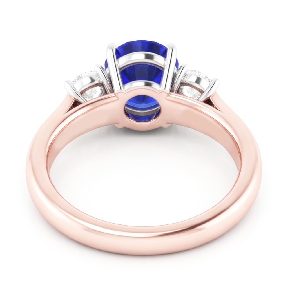 Echter Diamant Ring 2 Karat - 14K Bicolor Gold