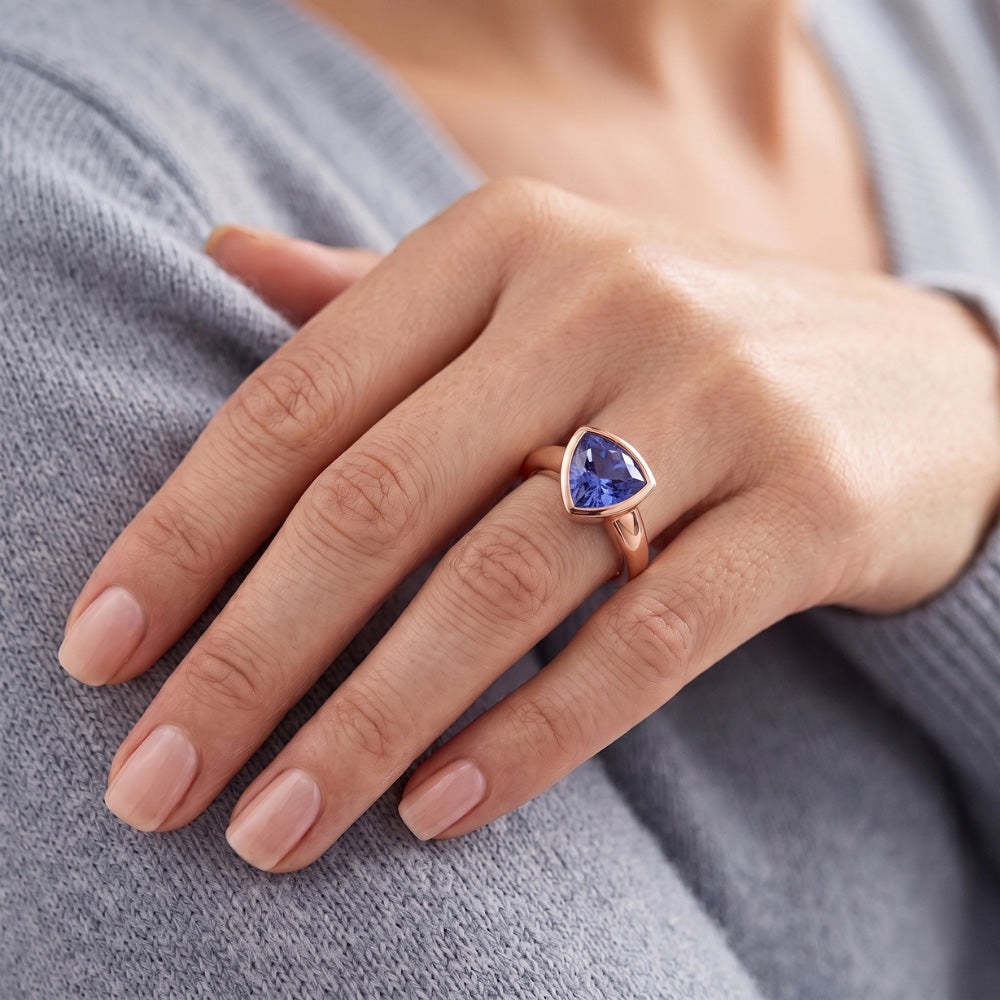 Echter Diamant Ring 2 Karat - 14K Roségold