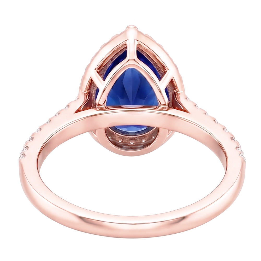 Echter Diamant Ring 3.50 Karat - 14K Roségold