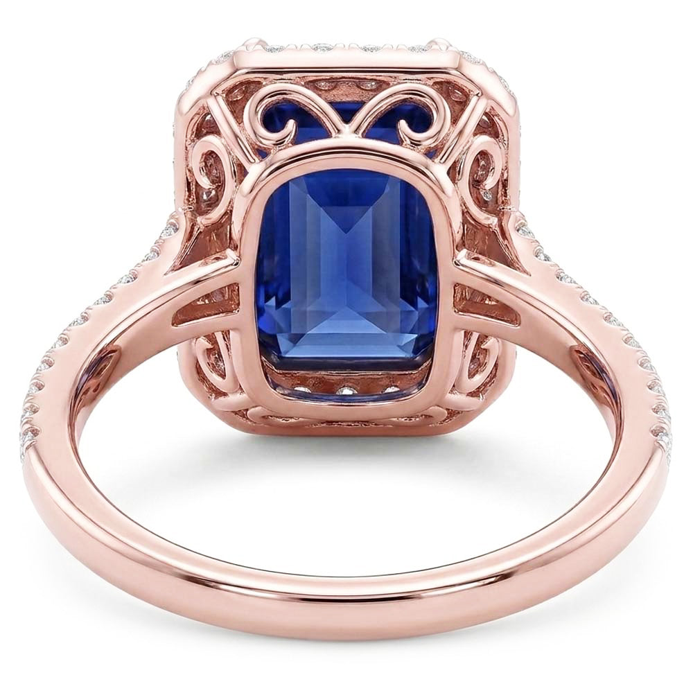 Echter Diamant Ring 3.50 Karat - 14K Roségold