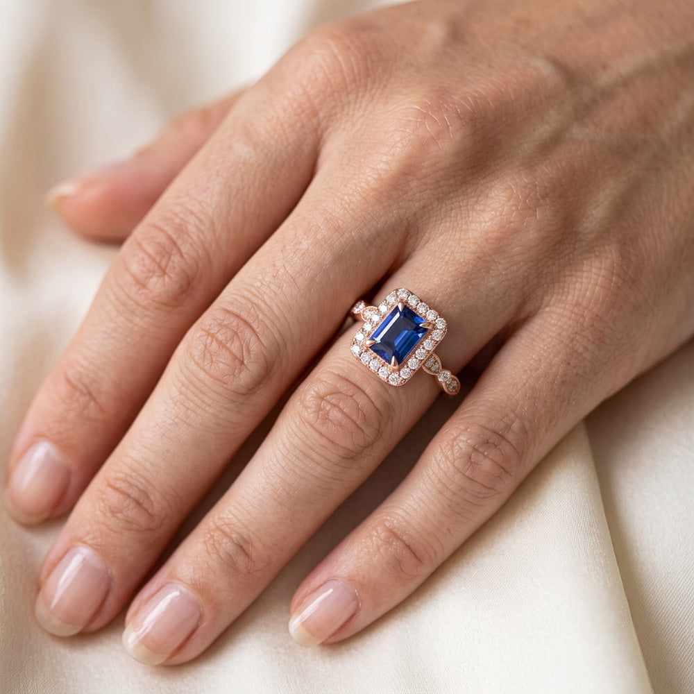Echter Diamant Ring 3 Karat - 14K Roségold