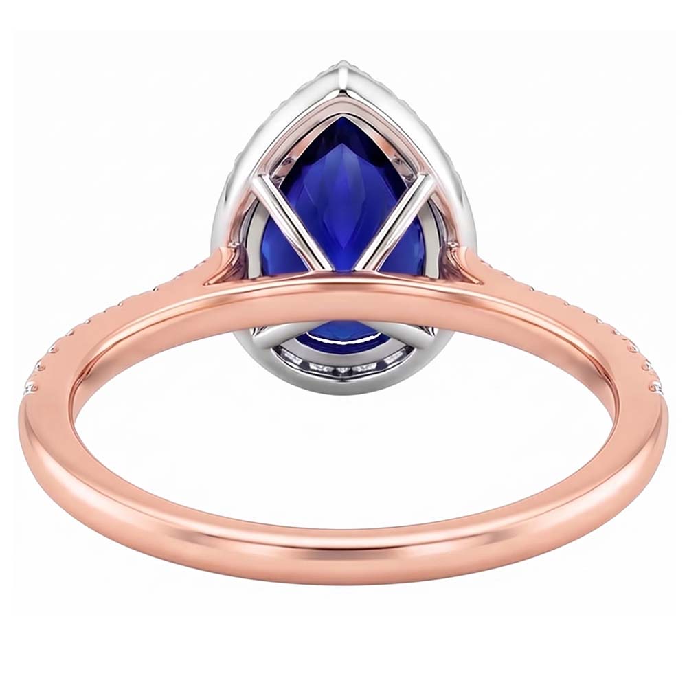 Echter Diamant Ring 4 Karat - 14K Bicolor Gold