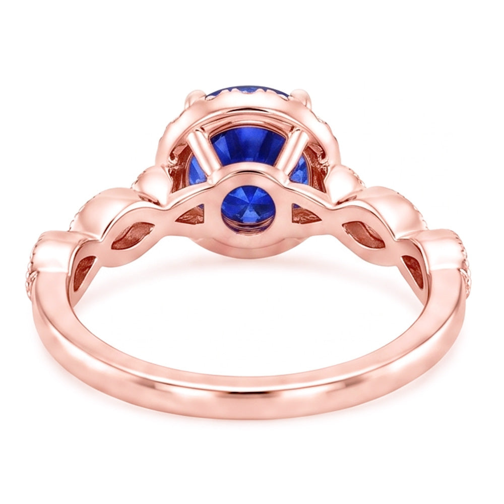 Echter Diamant Ring 4 Karat - 14K Roségold