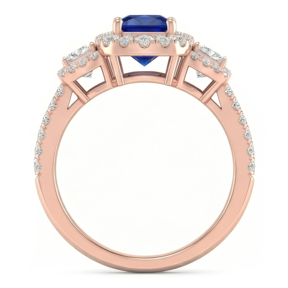 Echter Diamant Ring 5 Karat - 14K Roségold
