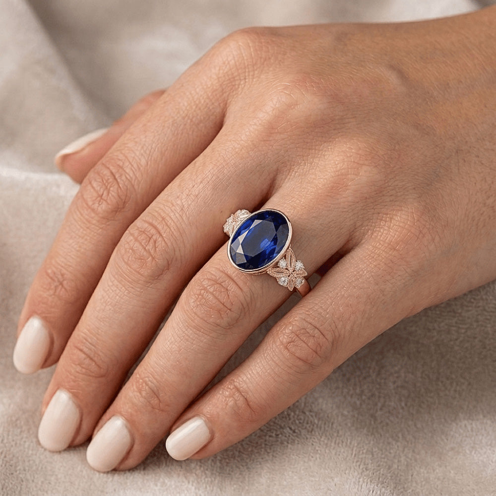 Echter Diamant Ring 5 Karat - 14K Roségold