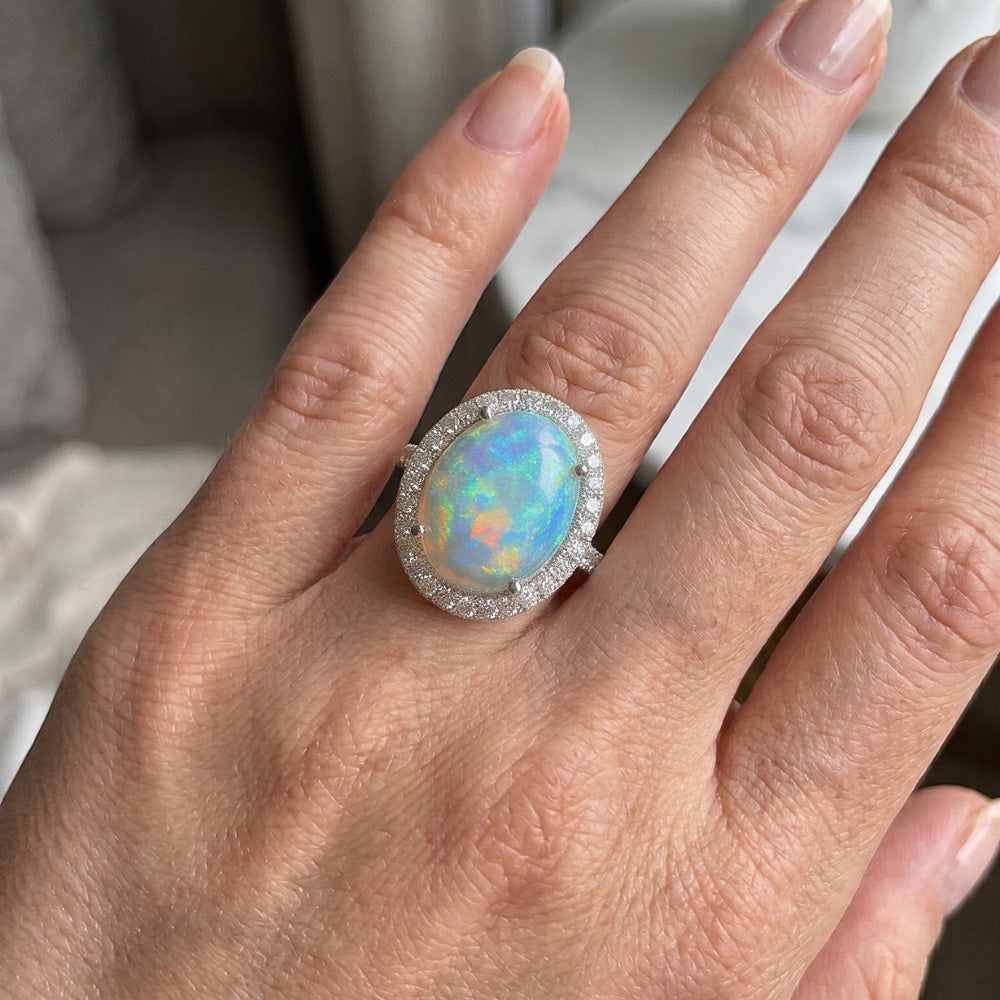 Echter Opal Ring 11.20 Karat