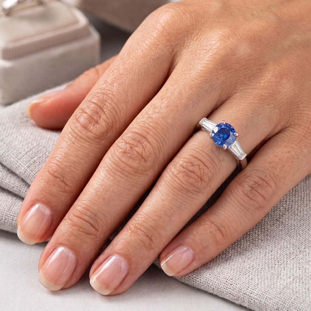 Echter Saphir Ring 1 Karat