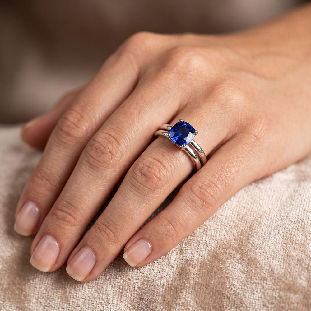 Echter Saphir Ring 1 Karat