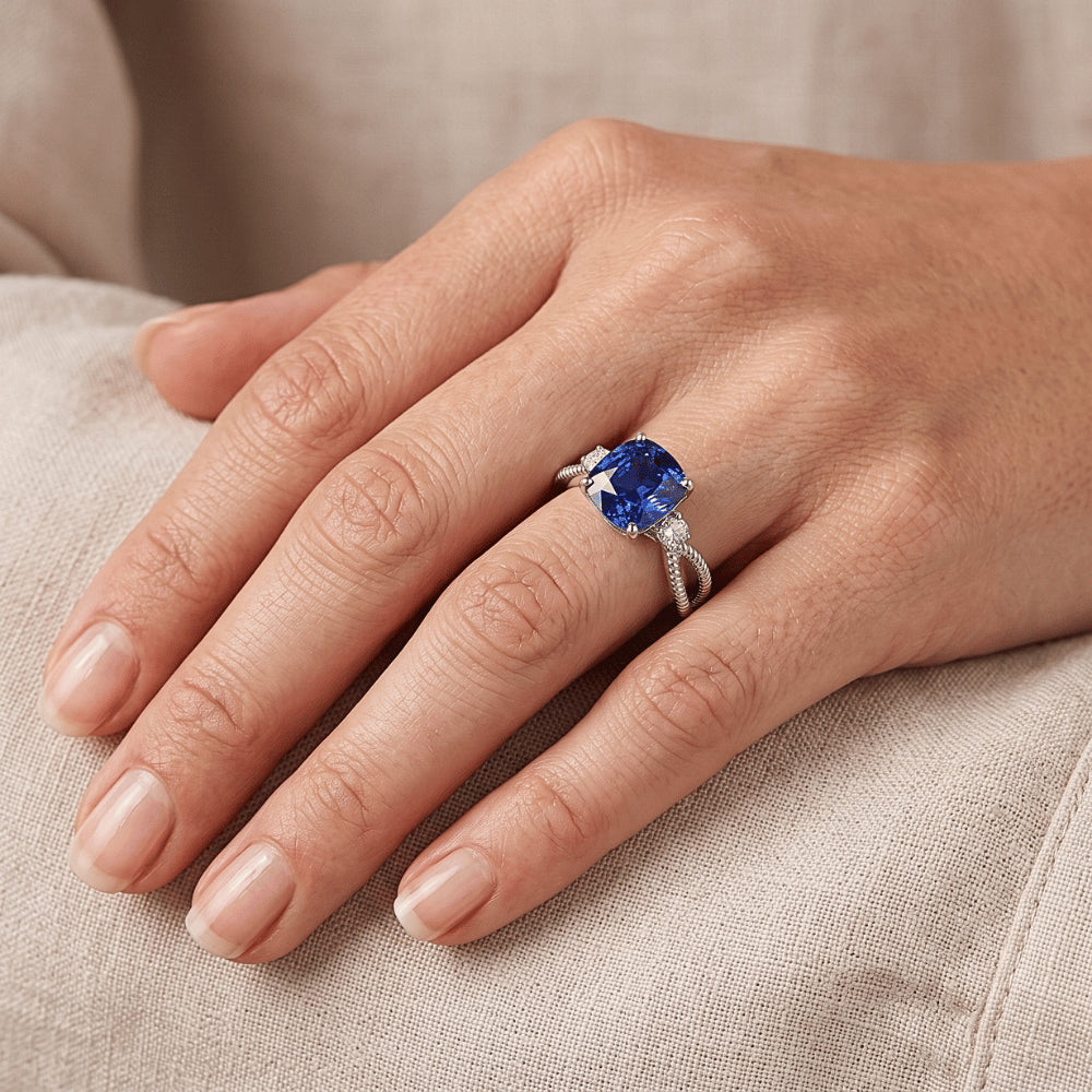 Echter Saphir Ring 2.25 Karat