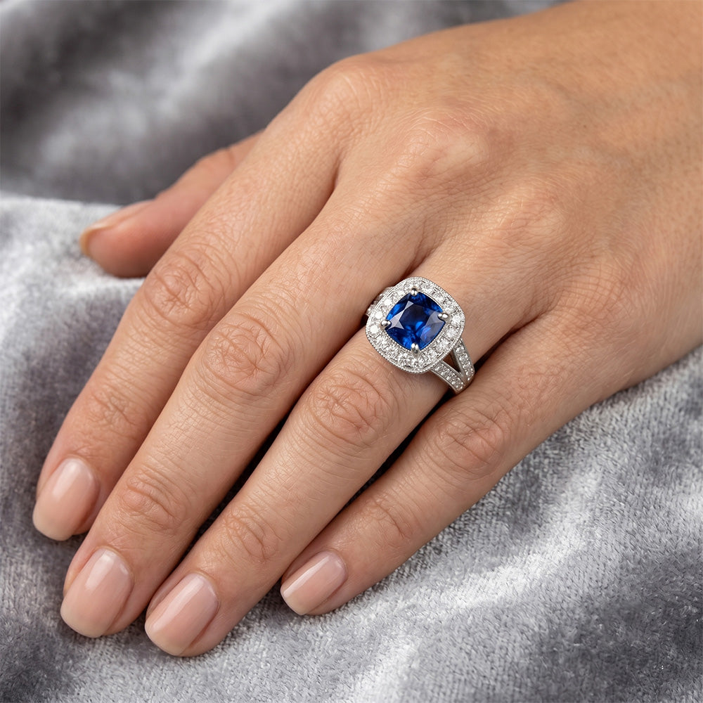 Echter Saphir Ring 3.60 Karat