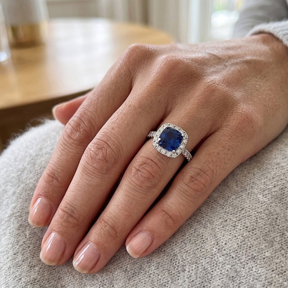Echter Saphir Ring 3.90 Karat
