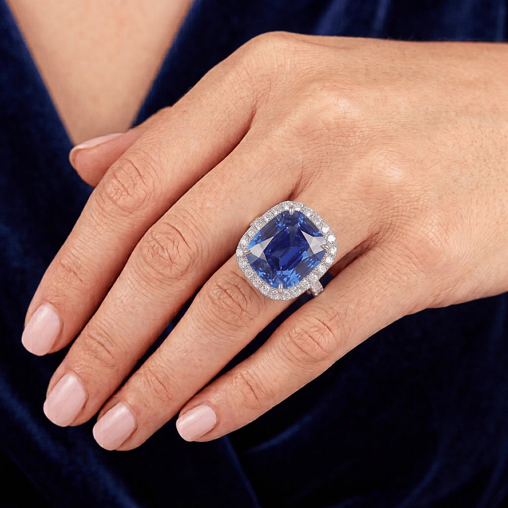 Echter Saphir Ring 9.75 Karat