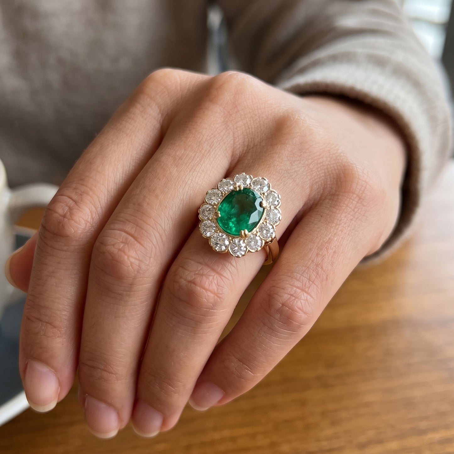 Echter Smaragd Ring 3.75 Karat