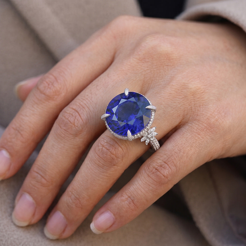 Echter Tansanit Ring 15 Karat