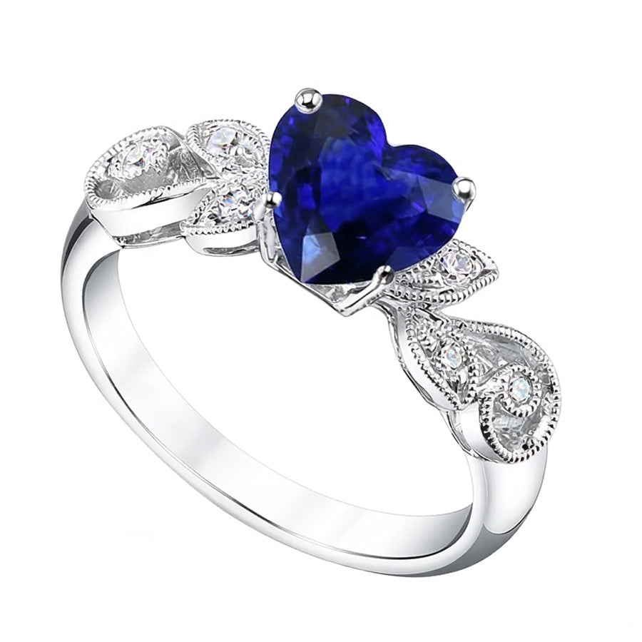 echter round diamant 2.25Karat ring Profilansicht