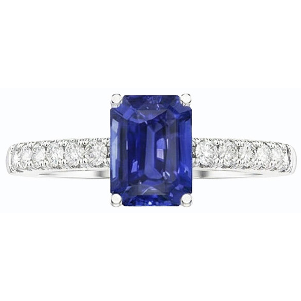 echter round diamant 3Karat ring auf Weiß