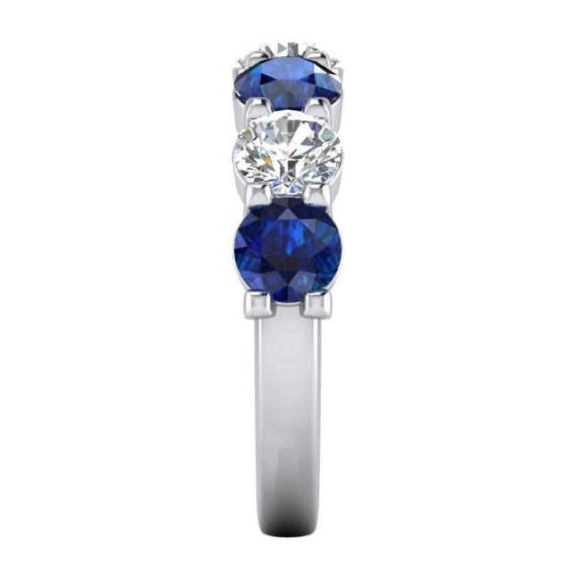 Edelstein Damen Ring Mit Blauer Saphir Und Erde Gewonnener Natürliche Diamant
