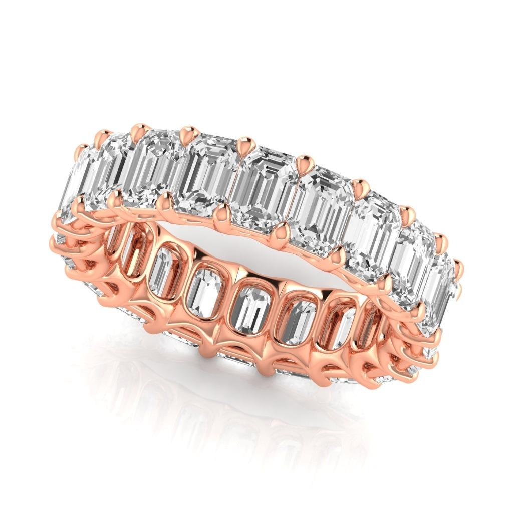 Luxuriöser Eternity Band 6,60 Karat – Seitenansicht