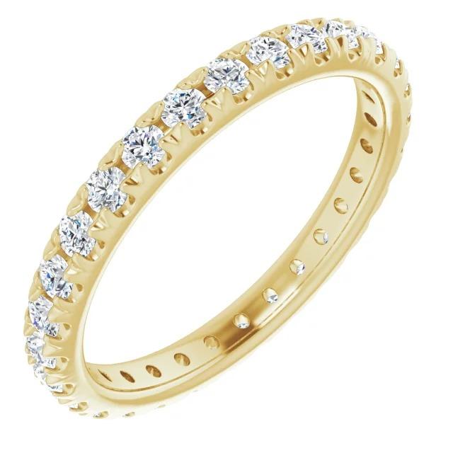 Ewigkeit Echt Diamantband 0.87 Karat Gelbgold Schmuck