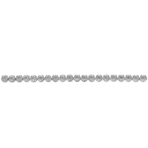 Funkelnde 5 Ct. Rundschliff Echt Diamanten Damen Tennisarmband Weißgold