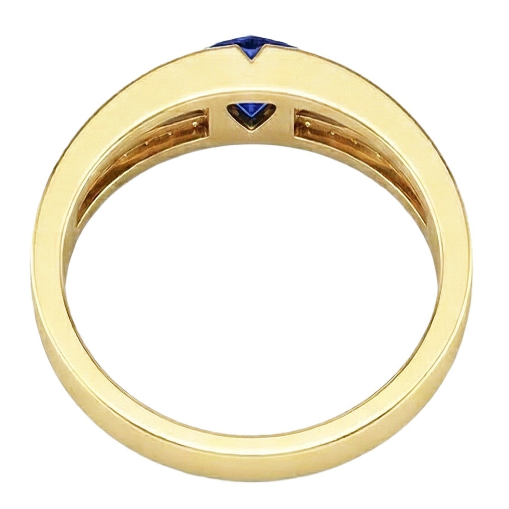 echter round diamant 1Karat ring Draufsicht