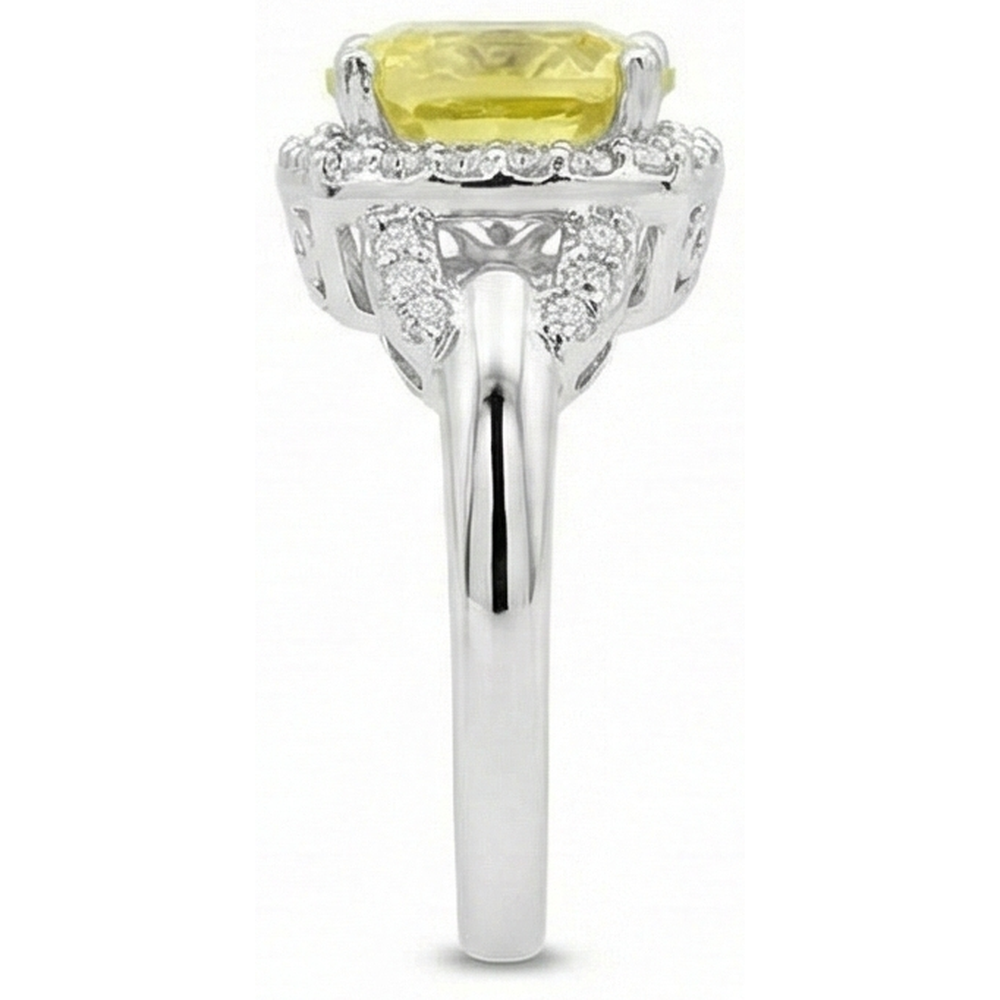 echter round diamant 4Karat ring mit Diamantbesatz