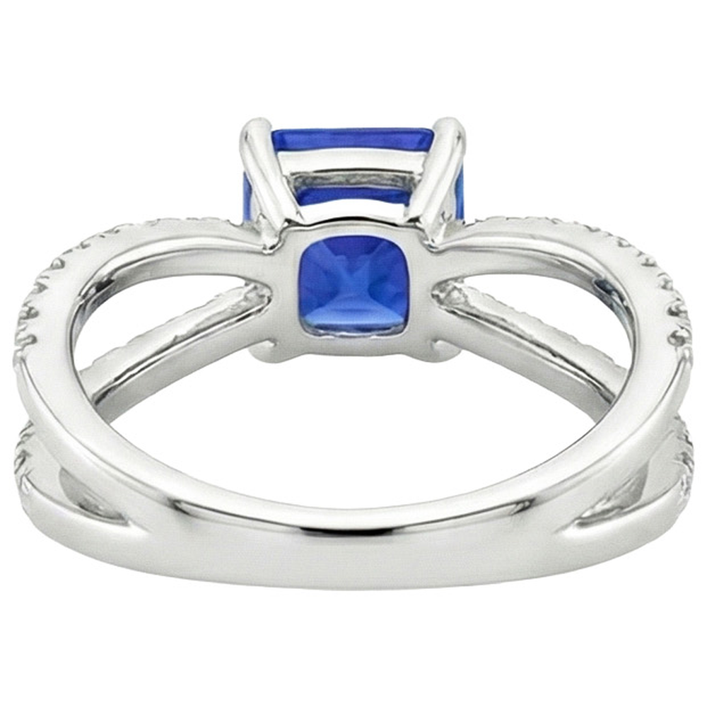 echter round diamant 2.75Karat ring auf Weiß