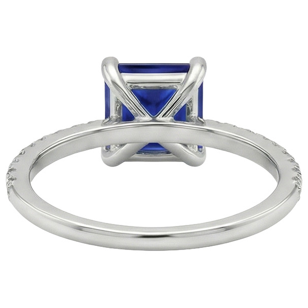 echter princess diamant 5.50Karat ring Detailansicht