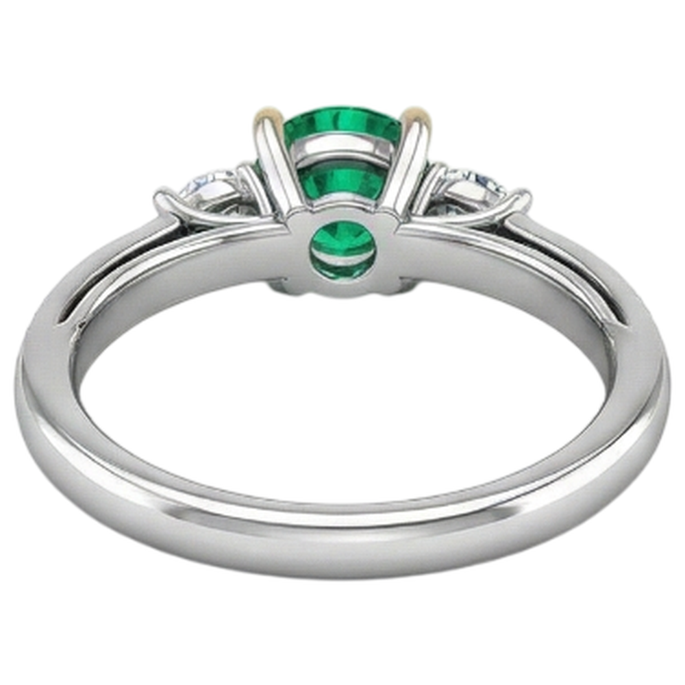 Funkelnder Schmuckstein-Ring 2 Karat – Detailansicht