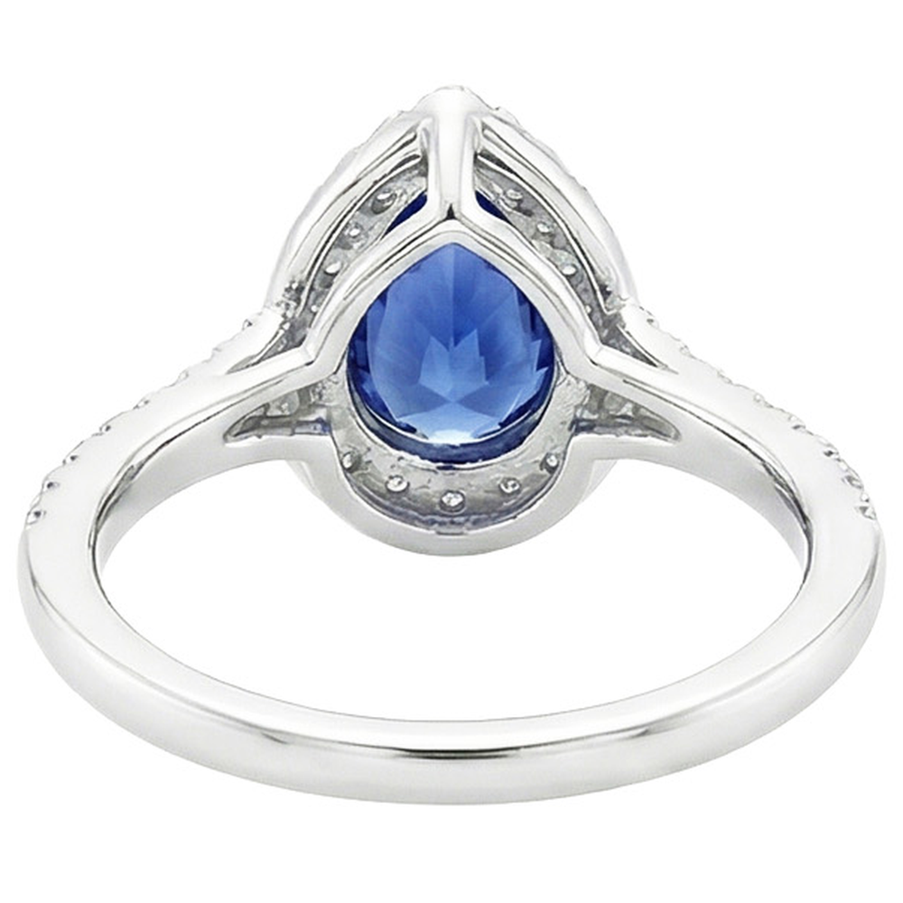echter round diamant 5.25Karat ring Draufsicht