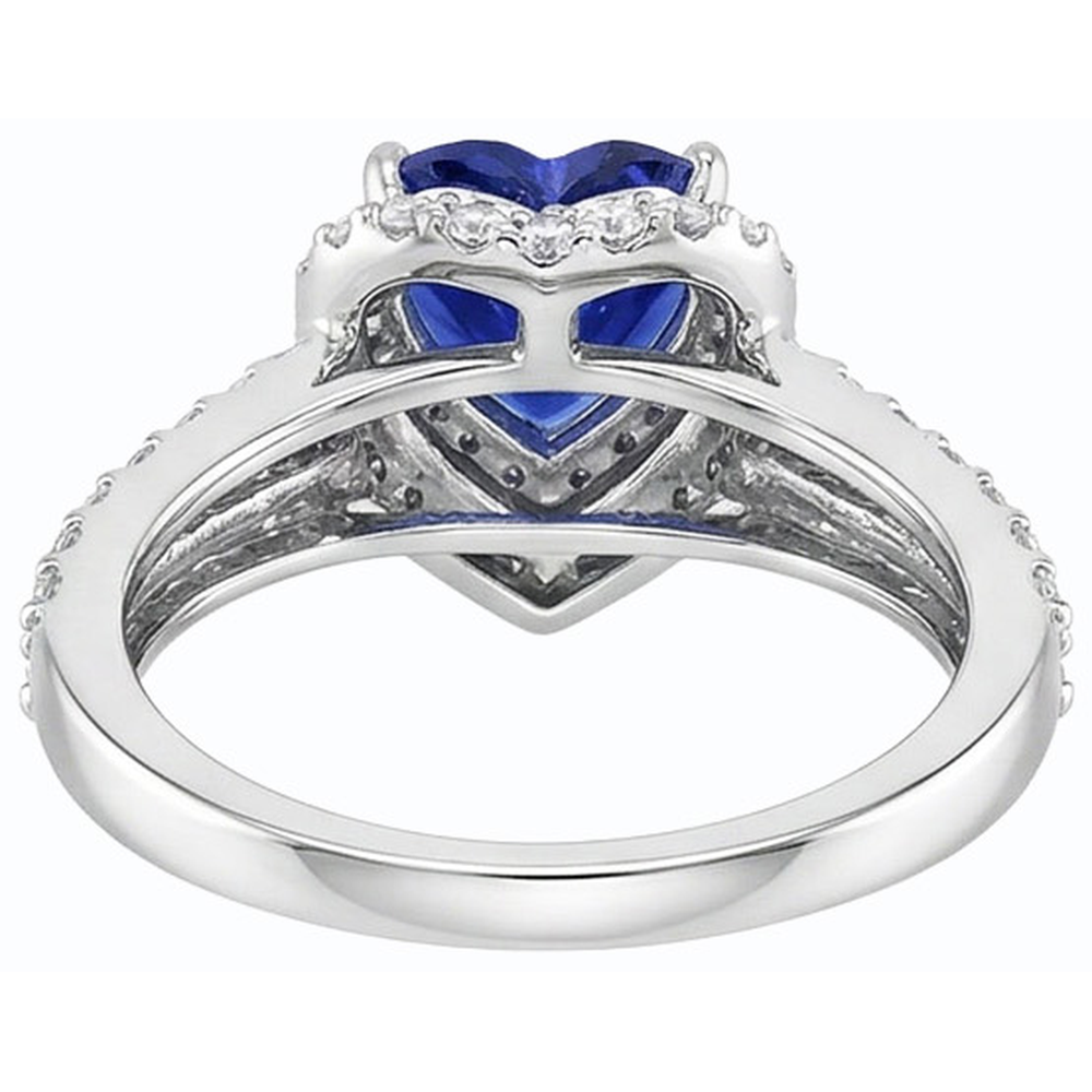 echter round diamant 4Karat ring auf Weiß