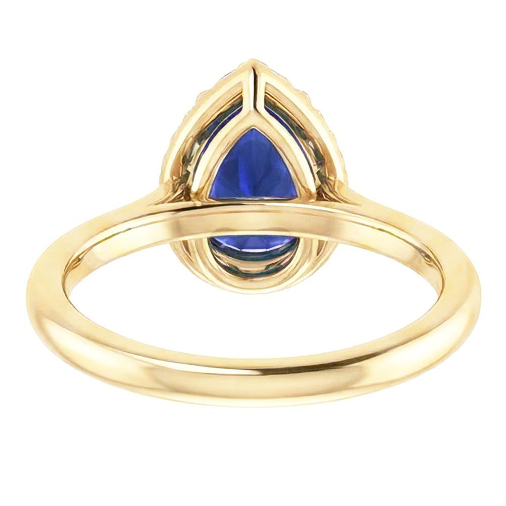 echter round diamant 3Karat ring Profilansicht
