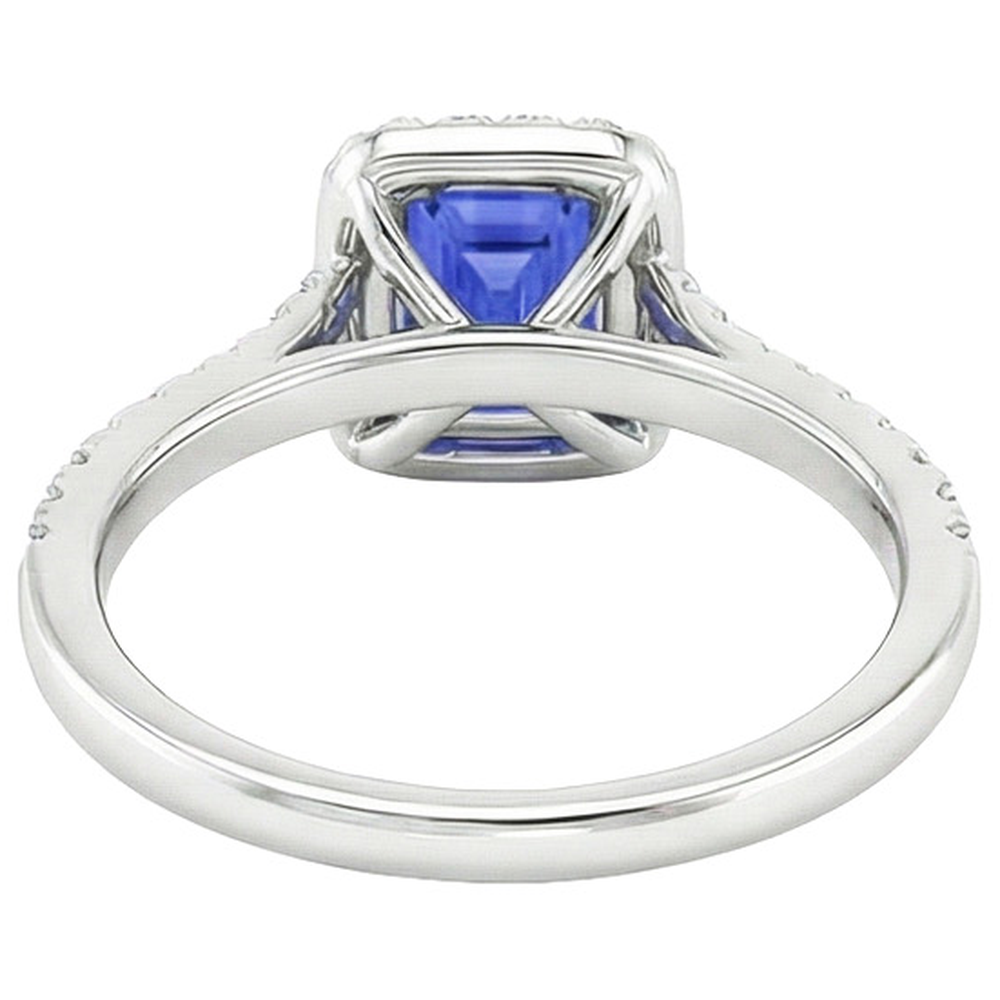 echter round diamant 4.50Karat ring Draufsicht