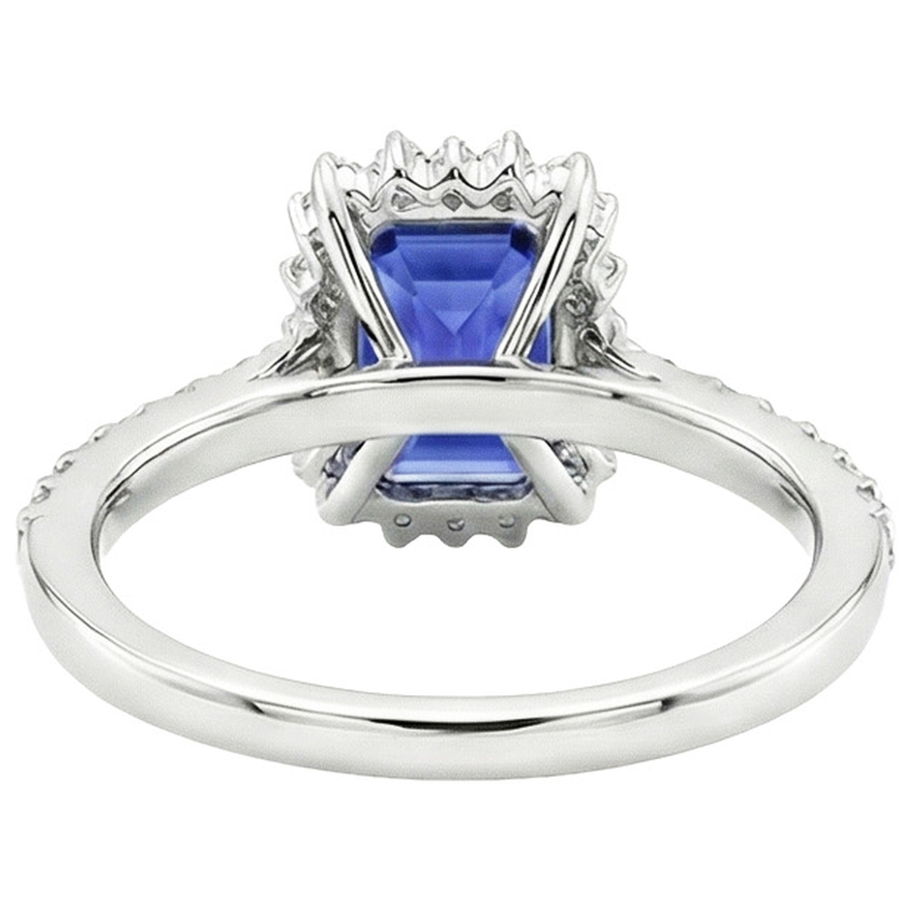 echter round diamant 4.50Karat ring Seitenansicht