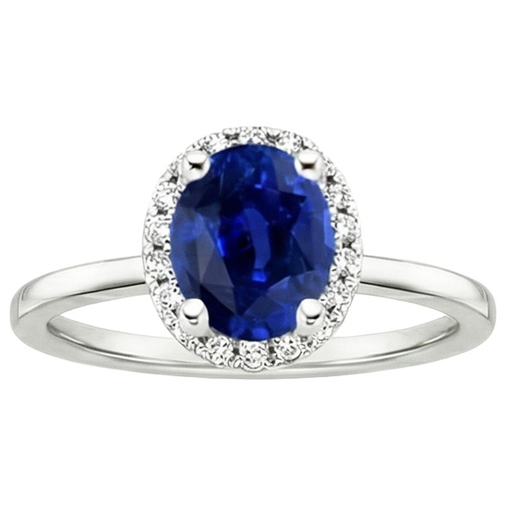 echter oval diamant 3.50Karat ring auf Weiß
