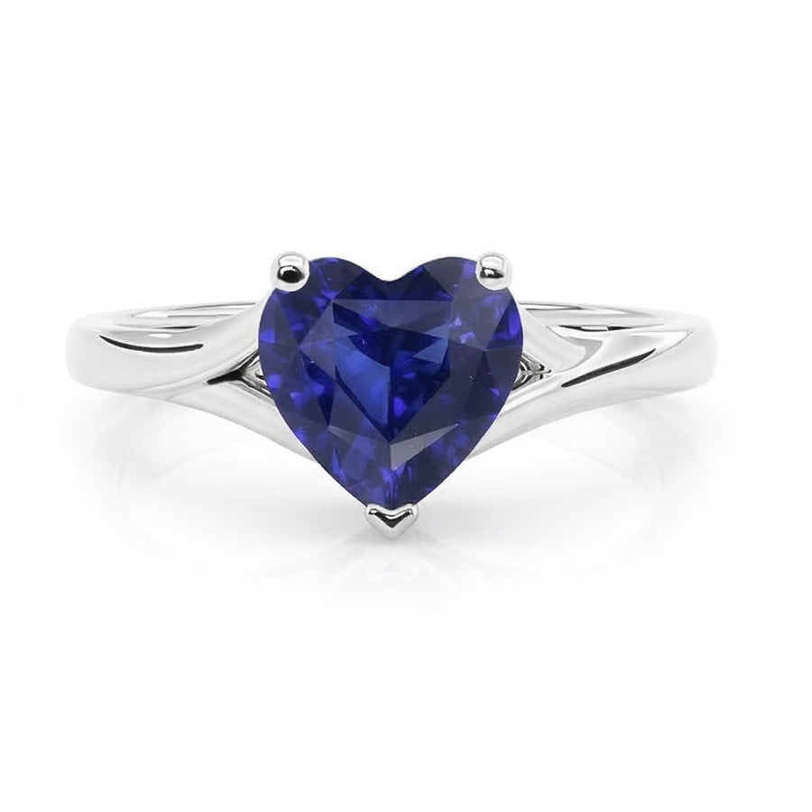 echter heart diamant 2.50Karat ring auf Weiß