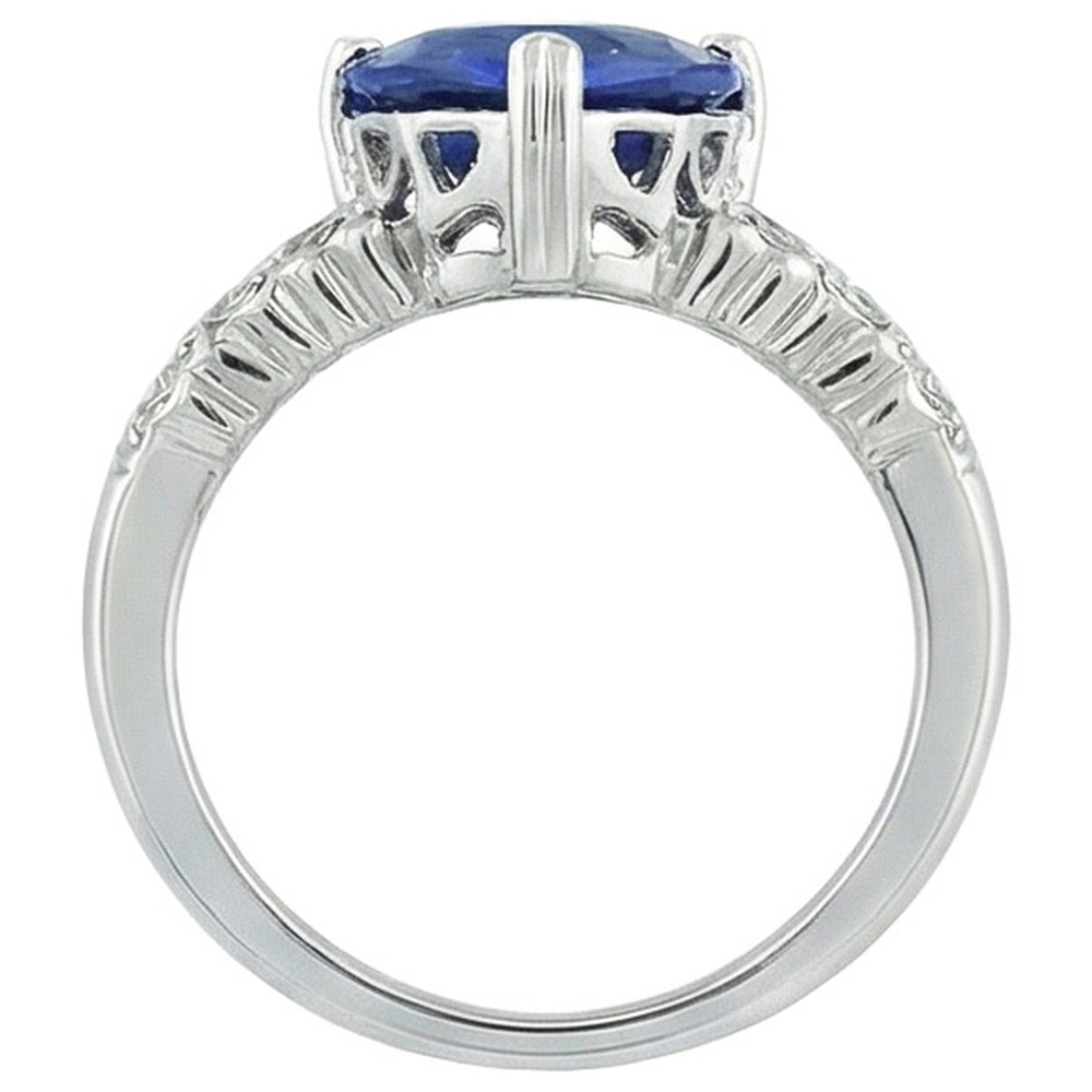 echter round diamant 7Karat ring auf Weiß