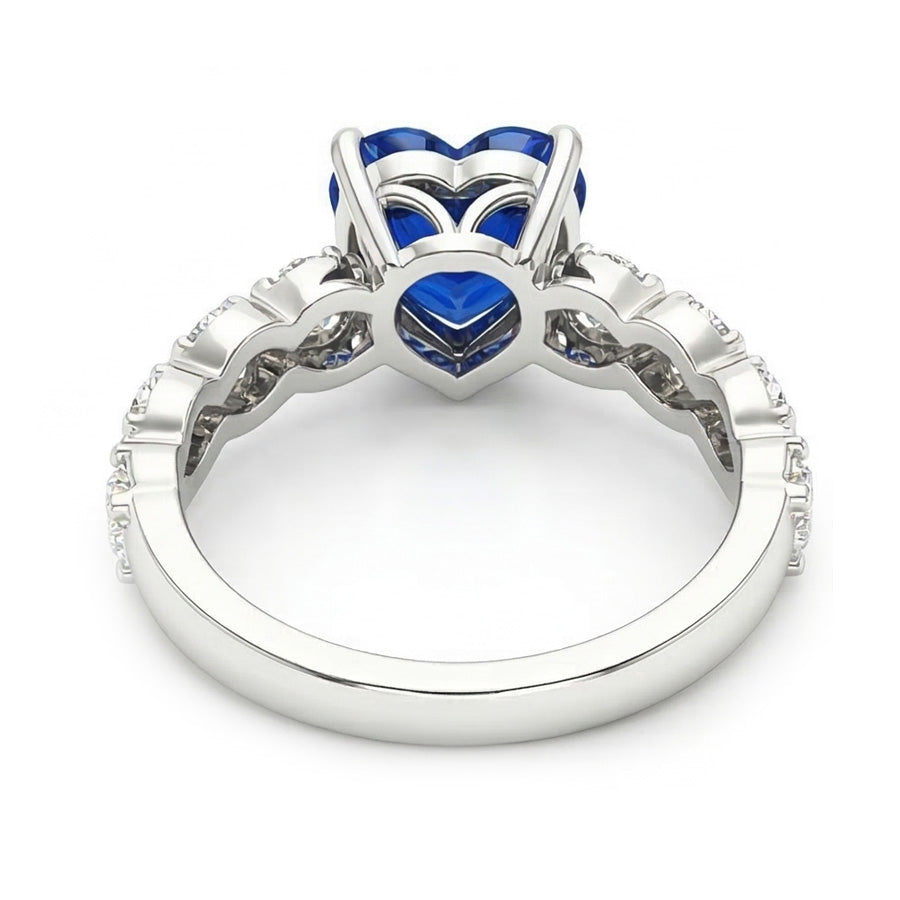 echter round diamant 2.50Karat ring Profilansicht