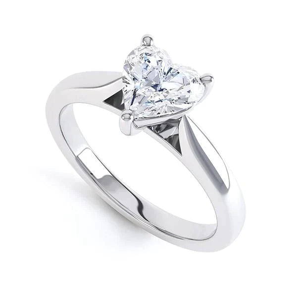 Herz-Natürliche Diamant-Solitärring