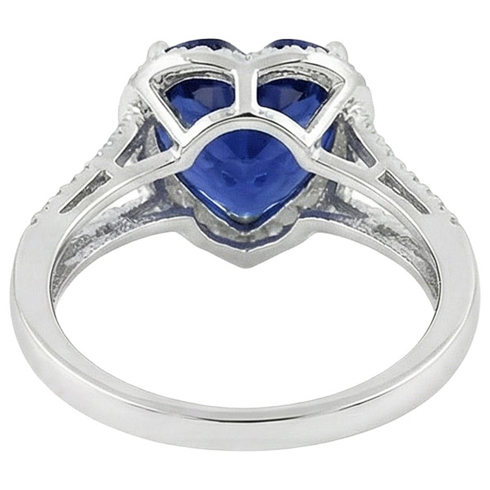 echter round diamant 9.50Karat ring auf Weiß