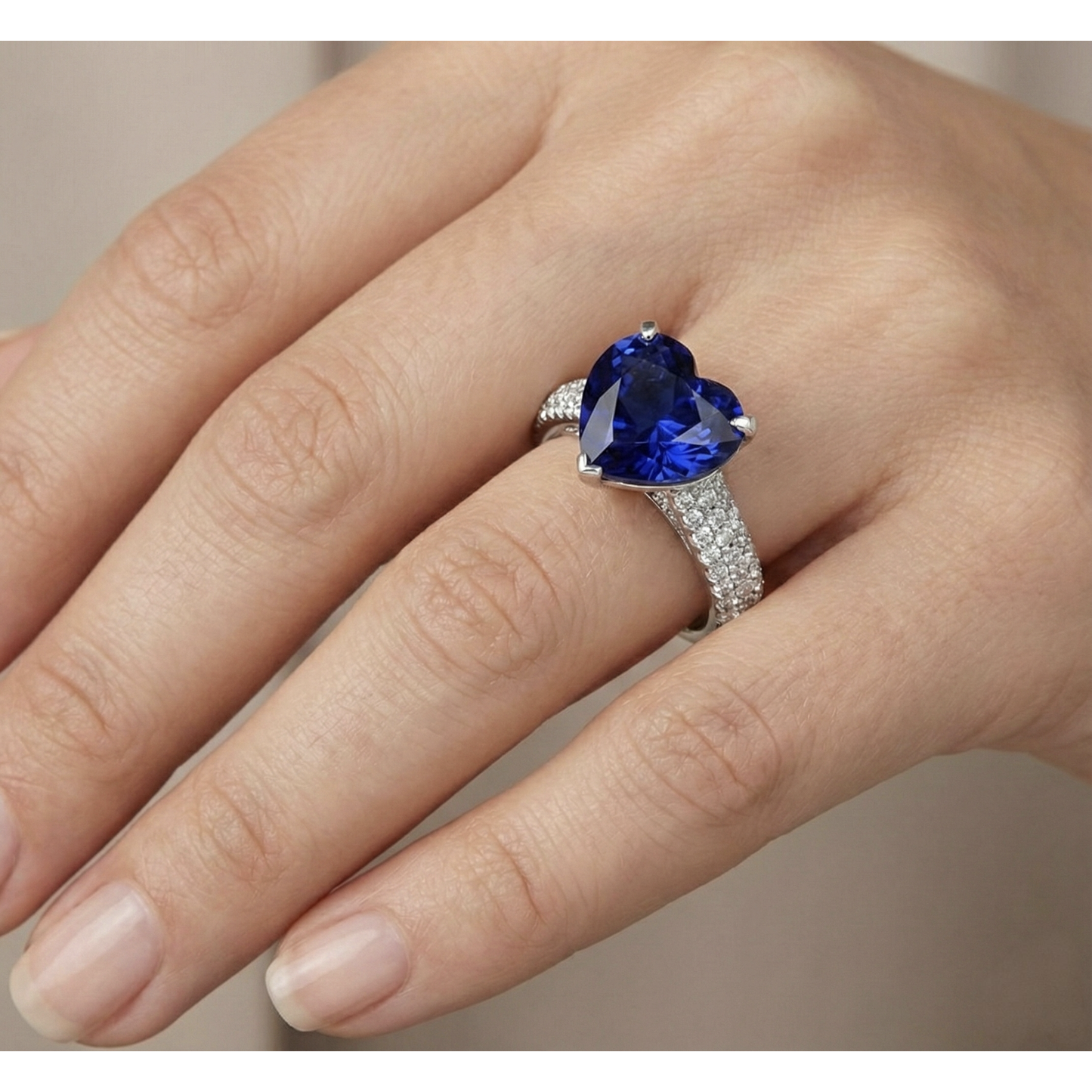 echter round diamant 5Karat ring mit Diamantbesatz