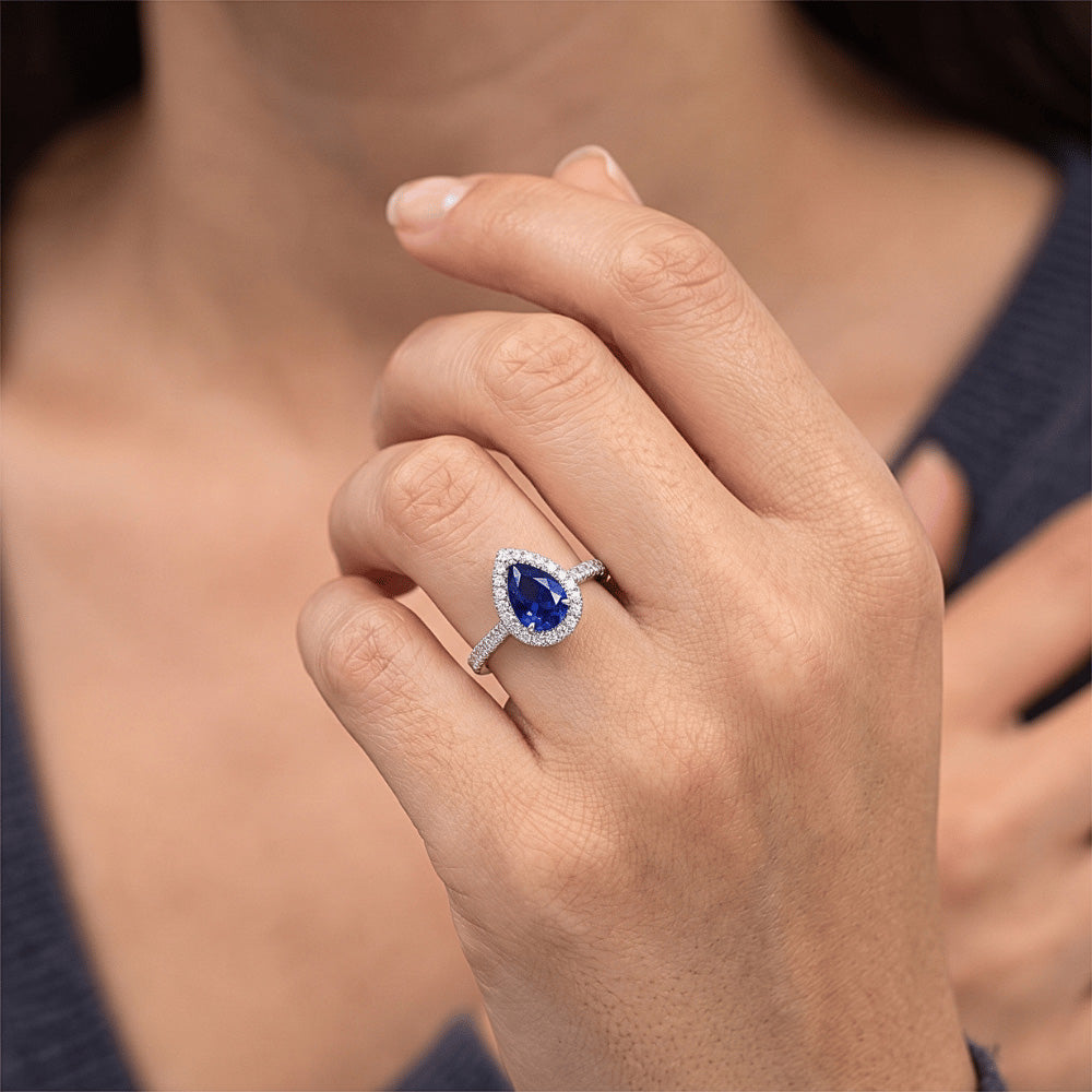 Hochwertiger Blauer Saphir Schmuckstein-Ring 2,50 Karat – 14K