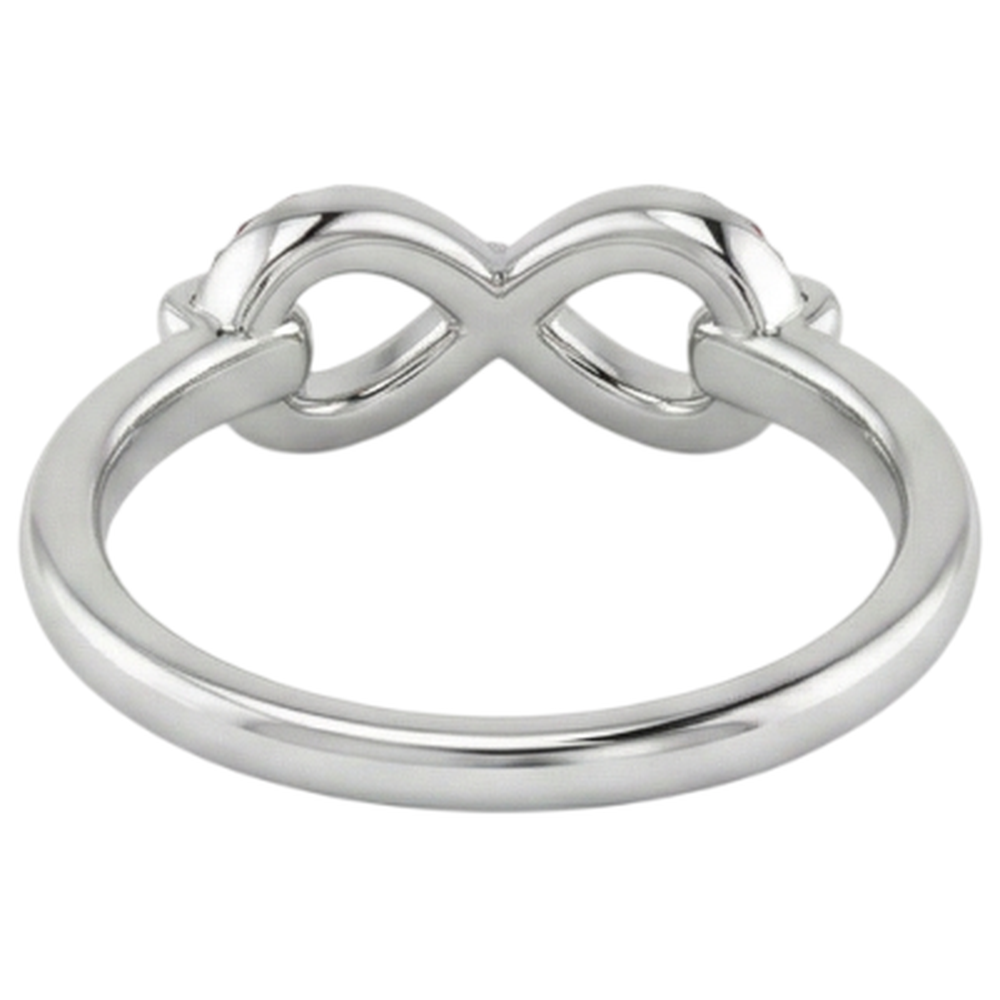 echter round rubin 0.25Karat memoire-ring Detailansicht