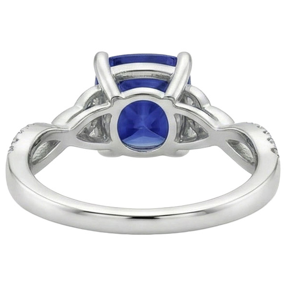 echter round diamant 3.25Karat ring auf Weiß