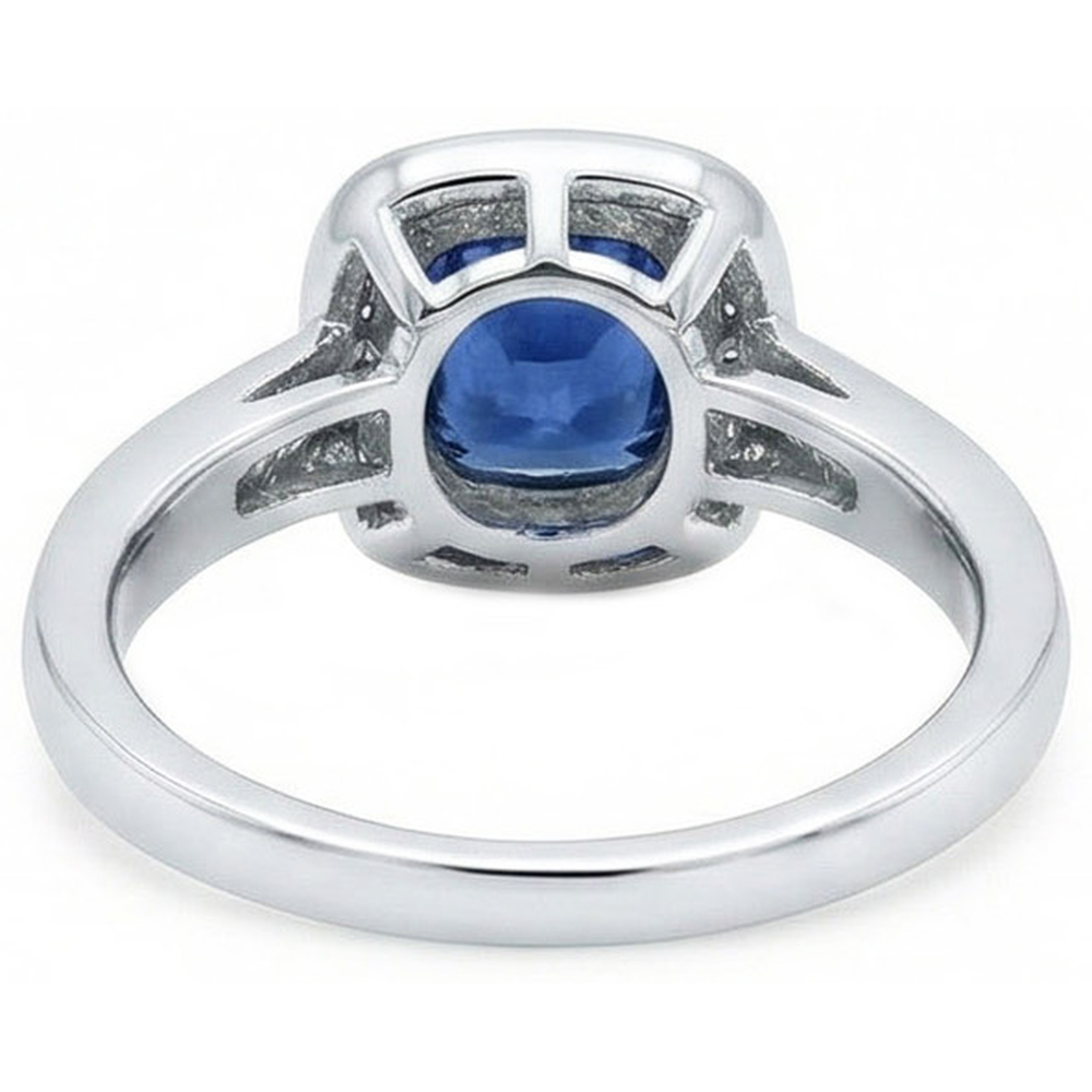echter round diamant 1.70Karat ring Profilansicht